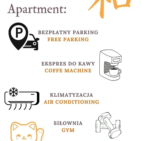 Apartament Towarowa 39 Tokio Apartment, Free Parking, Air-conditioning, Self Check-in 24h Poznań